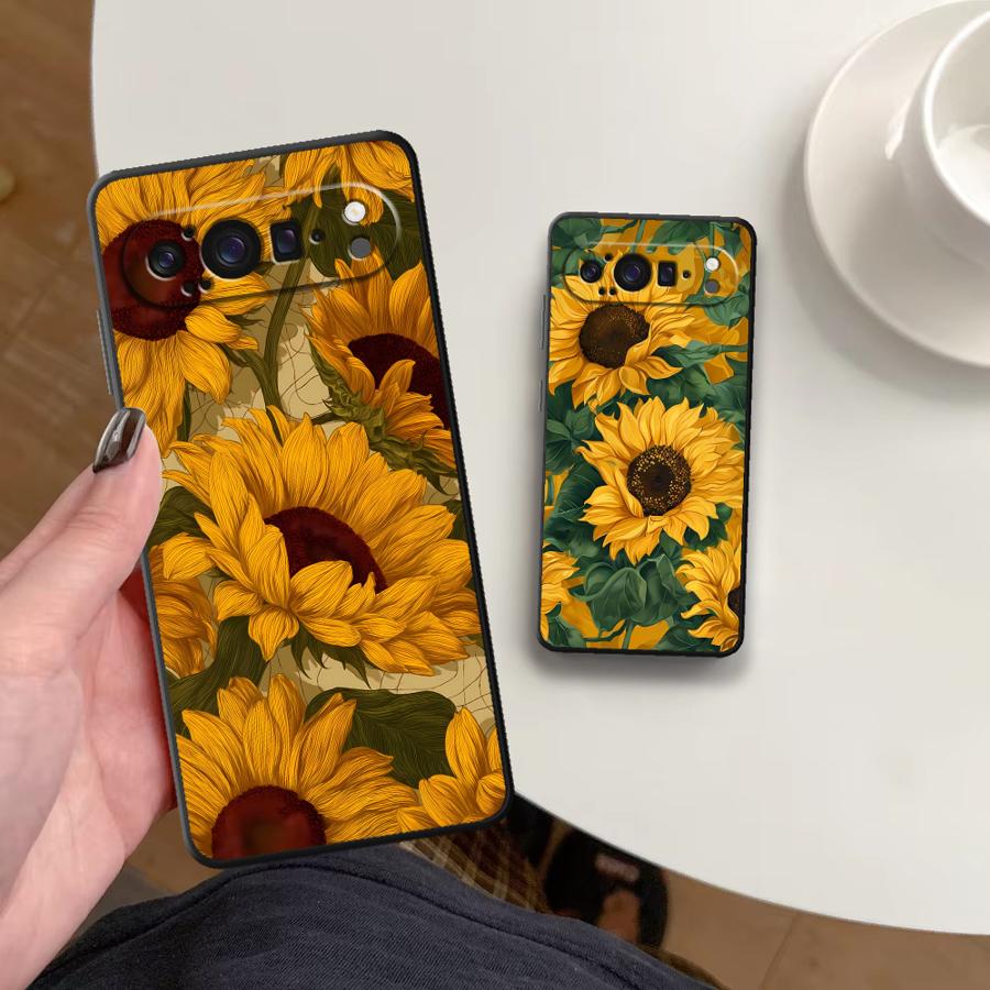 Google Pixel 8A - Casing Penutup Ponsel Sunflower Sea Funda